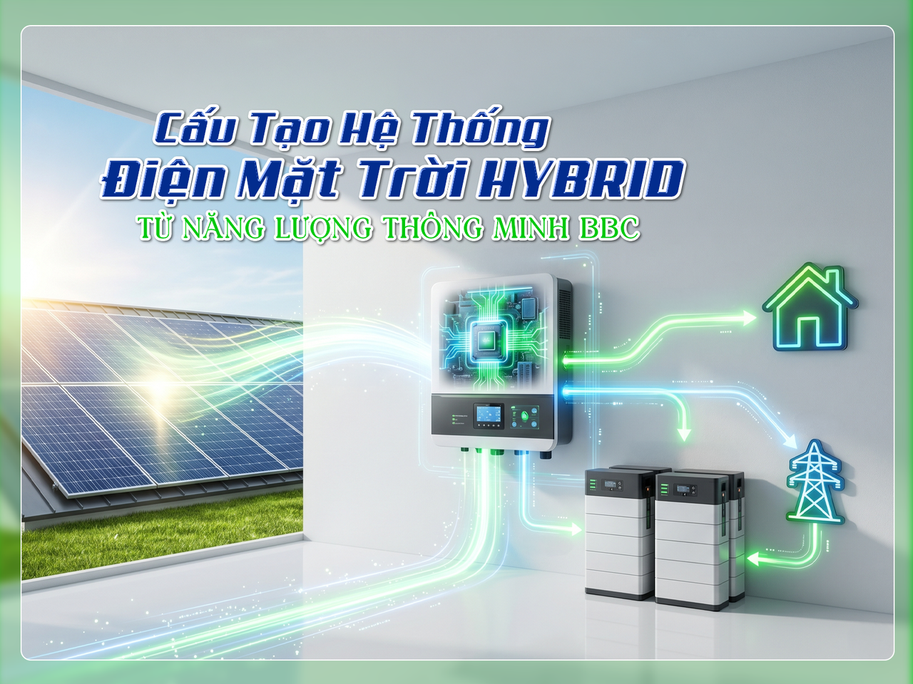 Cấu Tạo Hệ Thống Điện Mặt Trời Hybrid