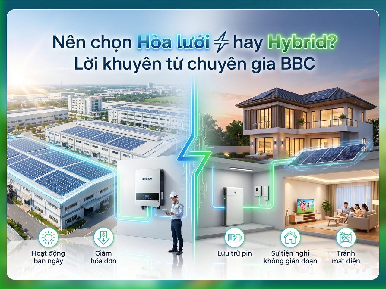 Nên chọn Hòa lưới hay Hybrid? Lời khuyên từ chuyên gia BBC