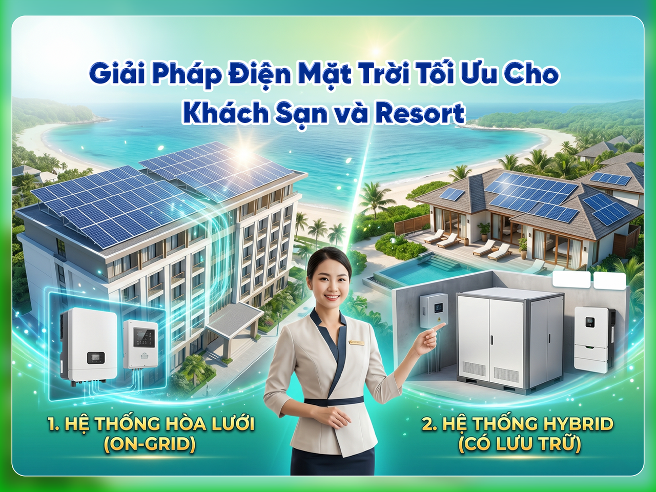 Giải pháp điện mặt trời tối ưu cho Khách sạn và Resort